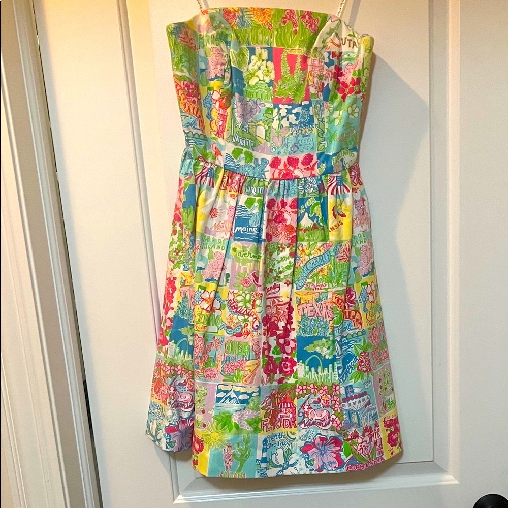 Lilly Pulitzer Multicolor United States Patchwork Mini Dress